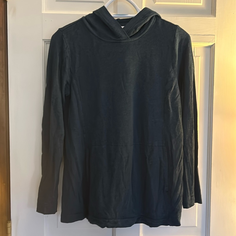 J Jill Purejill Tranquility Fleece Hoodie XSP XS Petite